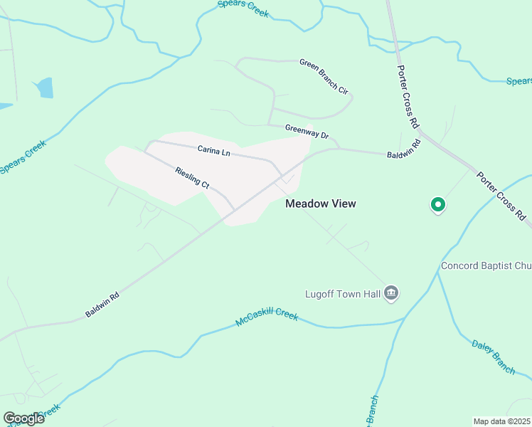 map of restaurants, bars, coffee shops, grocery stores, and more near 1406 Meadowview Lane in Lugoff