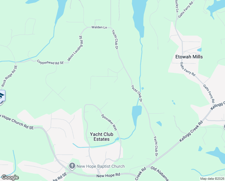 map of restaurants, bars, coffee shops, grocery stores, and more near 3185 Old Mystic Road in Acworth