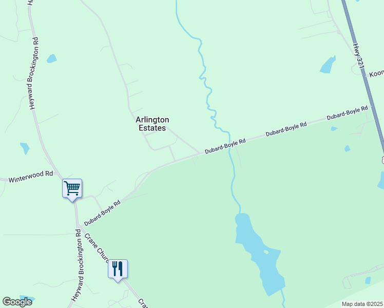 map of restaurants, bars, coffee shops, grocery stores, and more near 407 Dubard-Boyle Road in Columbia