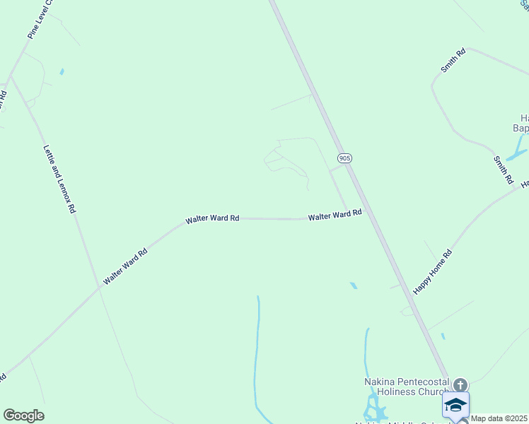 map of restaurants, bars, coffee shops, grocery stores, and more near 370 Walter Ward Road in Nakina