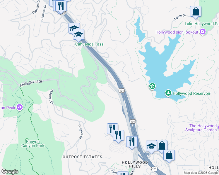 map of restaurants, bars, coffee shops, grocery stores, and more near 2763 Wright Lane in Los Angeles