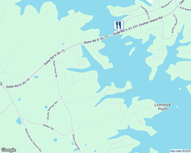 map of restaurants, bars, coffee shops, grocery stores, and more near 319 Ralph Williams Road in Prosperity