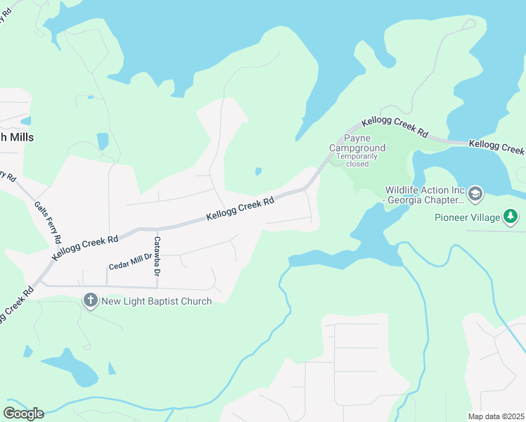 map of restaurants, bars, coffee shops, grocery stores, and more near 2675 Kellogg Creek Road in Acworth