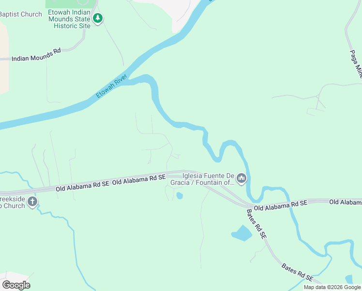 map of restaurants, bars, coffee shops, grocery stores, and more near 15 River Shoals Drive in Cartersville