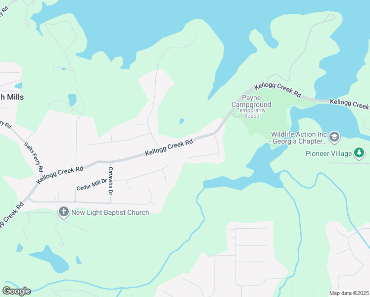 map of restaurants, bars, coffee shops, grocery stores, and more near 2675 Kellogg Creek Road in Acworth
