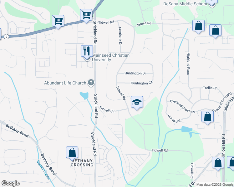 map of restaurants, bars, coffee shops, grocery stores, and more near 120 Fernwood Court in Alpharetta