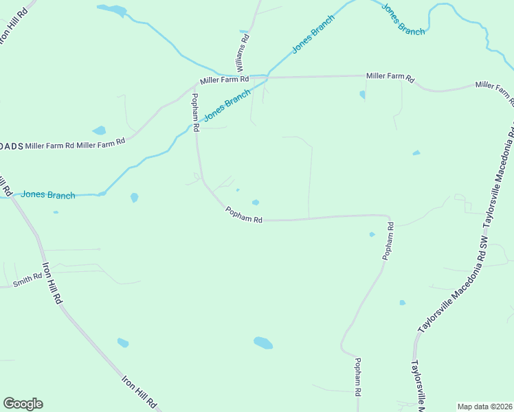 map of restaurants, bars, coffee shops, grocery stores, and more near 89 Popham Road in Taylorsville