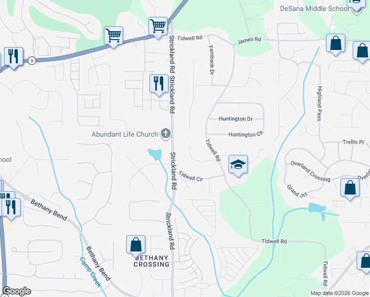 map of restaurants, bars, coffee shops, grocery stores, and more near 201 Fernwood Court in Alpharetta