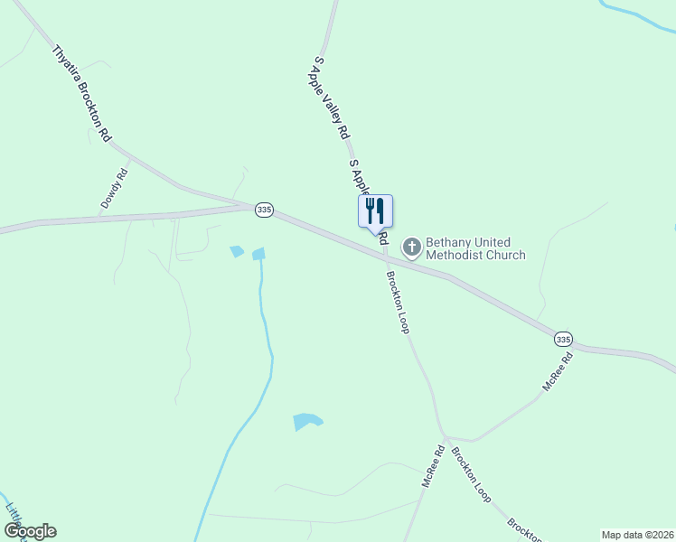 map of restaurants, bars, coffee shops, grocery stores, and more near 4402 Brockton Road in Jefferson