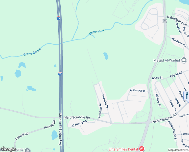 map of restaurants, bars, coffee shops, grocery stores, and more near 428 Briercliff Drive in Columbia