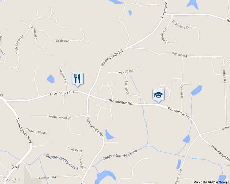 map of restaurants, bars, coffee shops, grocery stores, and more near 525 North Burgess Trail in Alpharetta