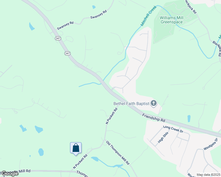 map of restaurants, bars, coffee shops, grocery stores, and more near 3401 Friendship Farm Drive in Buford