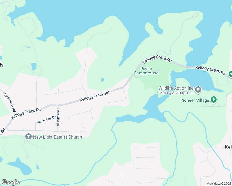 map of restaurants, bars, coffee shops, grocery stores, and more near 2619 Kellogg Creek Road in Acworth