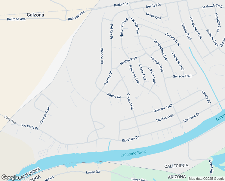 map of restaurants, bars, coffee shops, grocery stores, and more near Acoma Trail in Big River