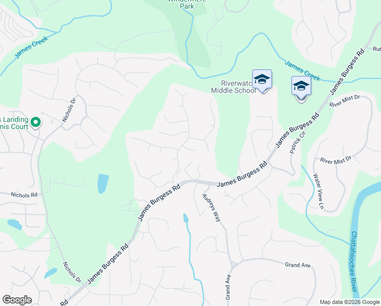 map of restaurants, bars, coffee shops, grocery stores, and more near 1340 Smoketree Terrace in Suwanee