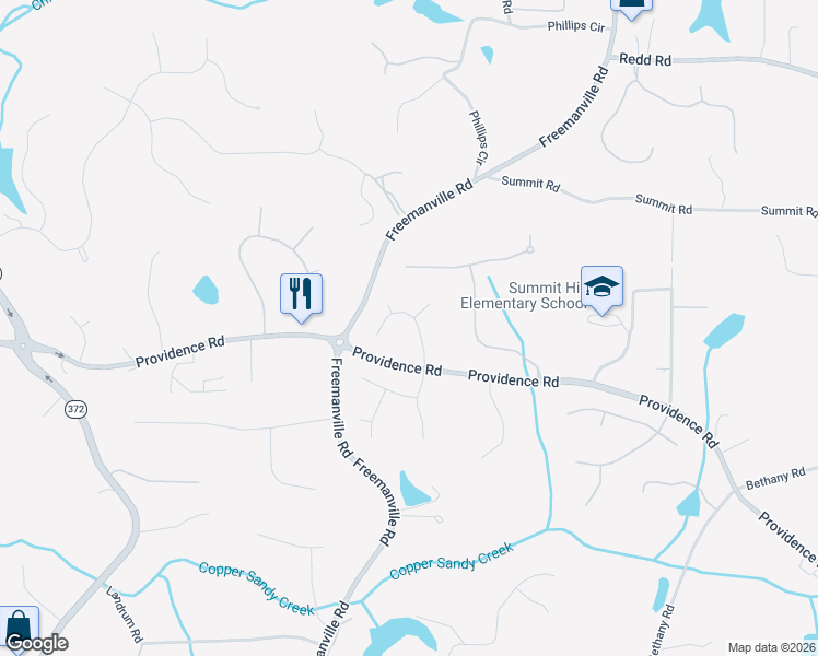 map of restaurants, bars, coffee shops, grocery stores, and more near 520 North Burgess Trail in Alpharetta