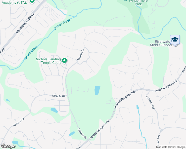 map of restaurants, bars, coffee shops, grocery stores, and more near 320 Blackwood Lane in Suwanee