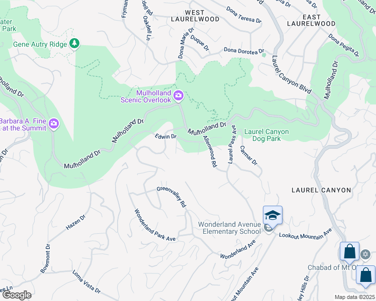 map of restaurants, bars, coffee shops, grocery stores, and more near 8545 Charl Lane in Los Angeles