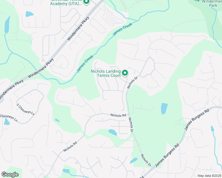 map of restaurants, bars, coffee shops, grocery stores, and more near 520 Cricklewood Drive in Suwanee