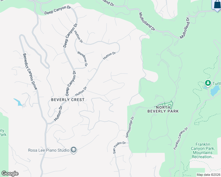 map of restaurants, bars, coffee shops, grocery stores, and more near 2721 Ellison Drive in Beverly Hills