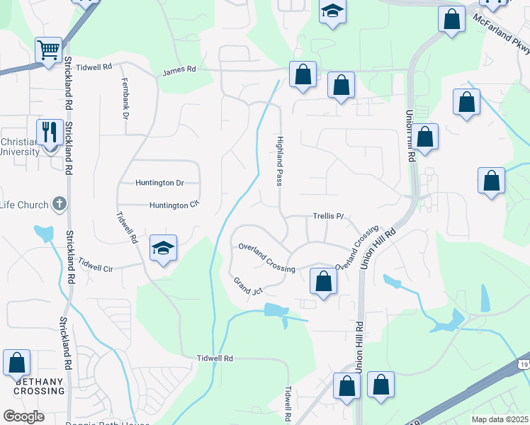 map of restaurants, bars, coffee shops, grocery stores, and more near 2715 Brookside Court in Alpharetta