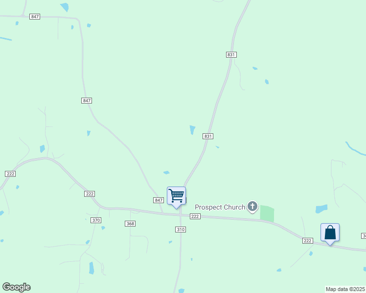map of restaurants, bars, coffee shops, grocery stores, and more near 5830 County Road 831 in Logan