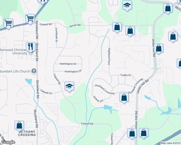 map of restaurants, bars, coffee shops, grocery stores, and more near 2870 Chadbourne Trail in Alpharetta