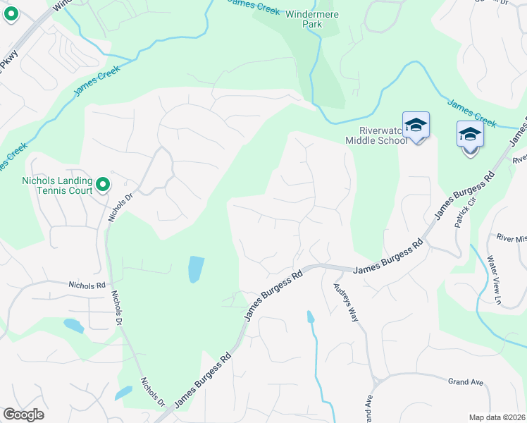 map of restaurants, bars, coffee shops, grocery stores, and more near 1410 Rocky Shoals Lane in Suwanee