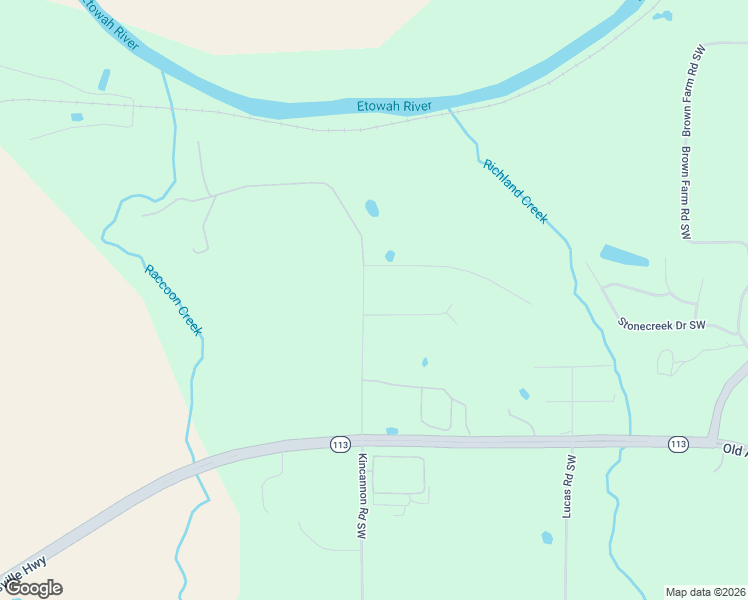 map of restaurants, bars, coffee shops, grocery stores, and more near 66 Picklesimer Road Southwest in Cartersville
