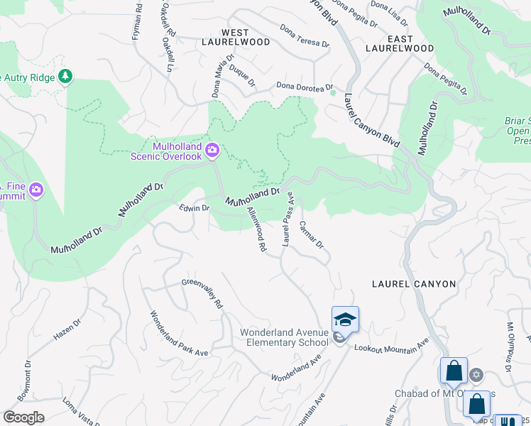 map of restaurants, bars, coffee shops, grocery stores, and more near 8414 Edwin Drive in Los Angeles