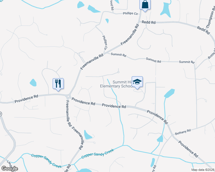 map of restaurants, bars, coffee shops, grocery stores, and more near 1249 Basnett Drive in Milton