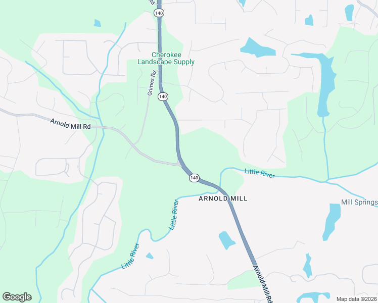 map of restaurants, bars, coffee shops, grocery stores, and more near 10625 Hickory Flat Highway in Woodstock