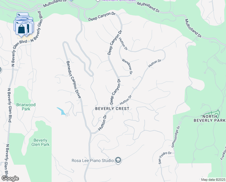 map of restaurants, bars, coffee shops, grocery stores, and more near 9784 Aldbury Court in Beverly Hills