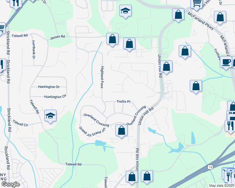 map of restaurants, bars, coffee shops, grocery stores, and more near 1825 Lynwood Place in Alpharetta