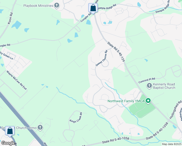 map of restaurants, bars, coffee shops, grocery stores, and more near 9 Pitsford Court in Irmo