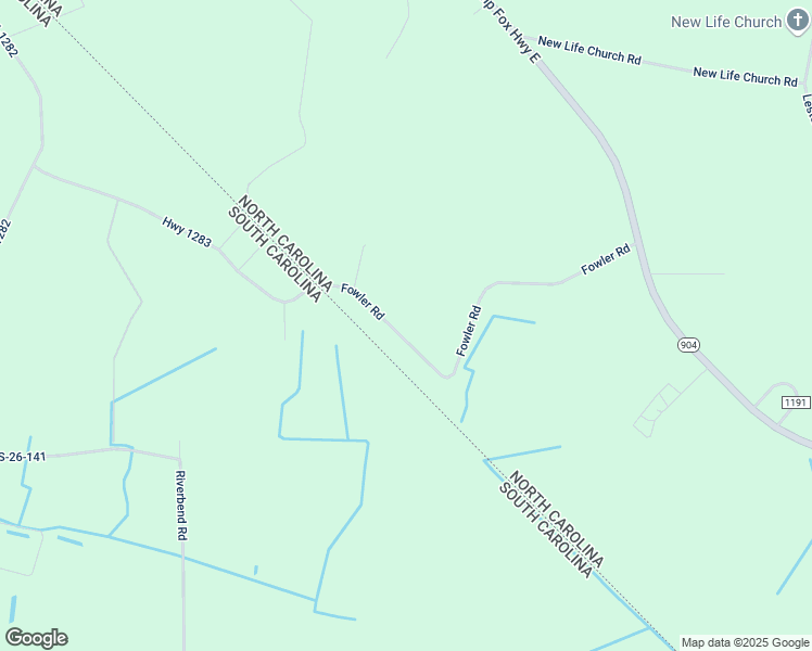 map of restaurants, bars, coffee shops, grocery stores, and more near 1232 Fowler Road in Tabor City