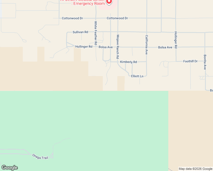 map of restaurants, bars, coffee shops, grocery stores, and more near 7250 Stoney Crest Drive in Joshua Tree
