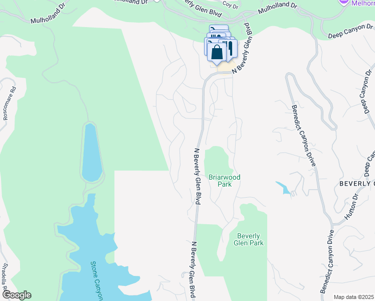 map of restaurants, bars, coffee shops, grocery stores, and more near 2690 Claray Drive in Los Angeles