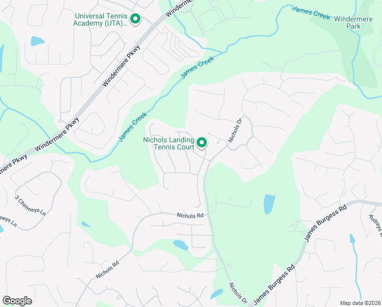 map of restaurants, bars, coffee shops, grocery stores, and more near 445 Hillingdon Way in Suwanee