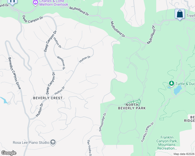 map of restaurants, bars, coffee shops, grocery stores, and more near 9612 Arby Drive in Beverly Hills