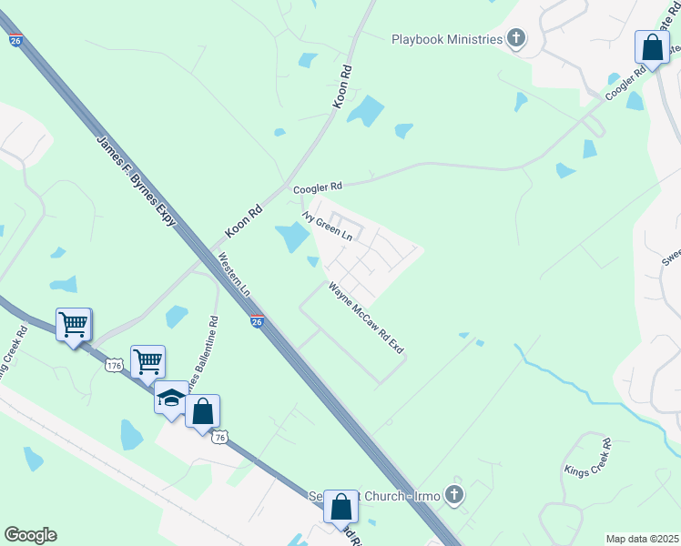 map of restaurants, bars, coffee shops, grocery stores, and more near 4 Trellis Way in Irmo