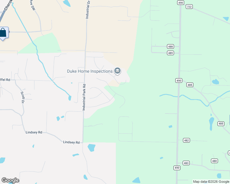 map of restaurants, bars, coffee shops, grocery stores, and more near 572 Braun Street in Cullman