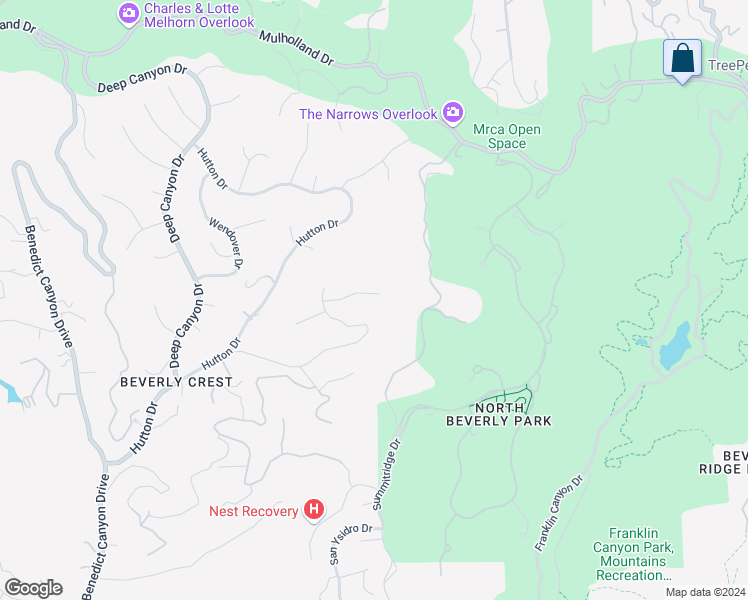 map of restaurants, bars, coffee shops, grocery stores, and more near 9606 Arby Drive in Beverly Hills
