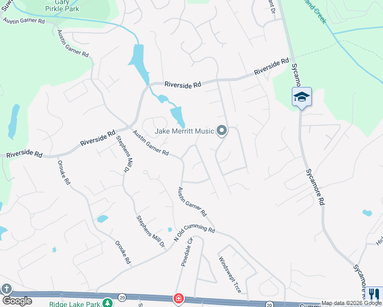 map of restaurants, bars, coffee shops, grocery stores, and more near 959 Sugar Crossing Lane in Sugar Hill
