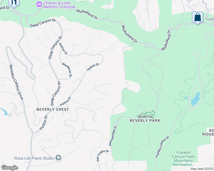 map of restaurants, bars, coffee shops, grocery stores, and more near 9612 Arby Drive in Beverly Hills