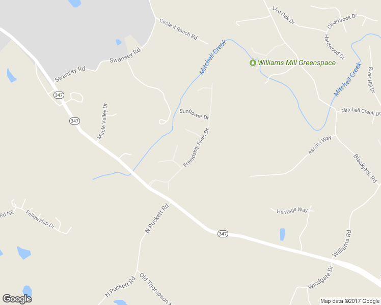 map of restaurants, bars, coffee shops, grocery stores, and more near 3481 Friendship Farm Drive in Buford