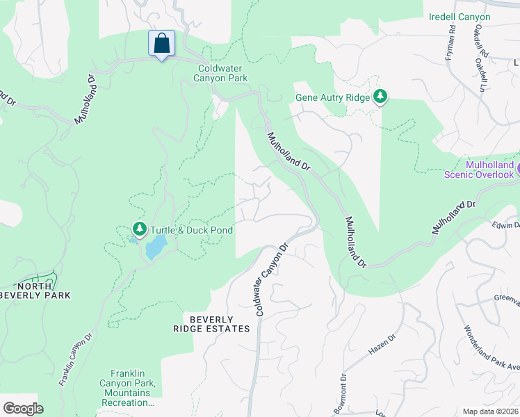 map of restaurants, bars, coffee shops, grocery stores, and more near 9555 Lime Orchard Road in Beverly Hills