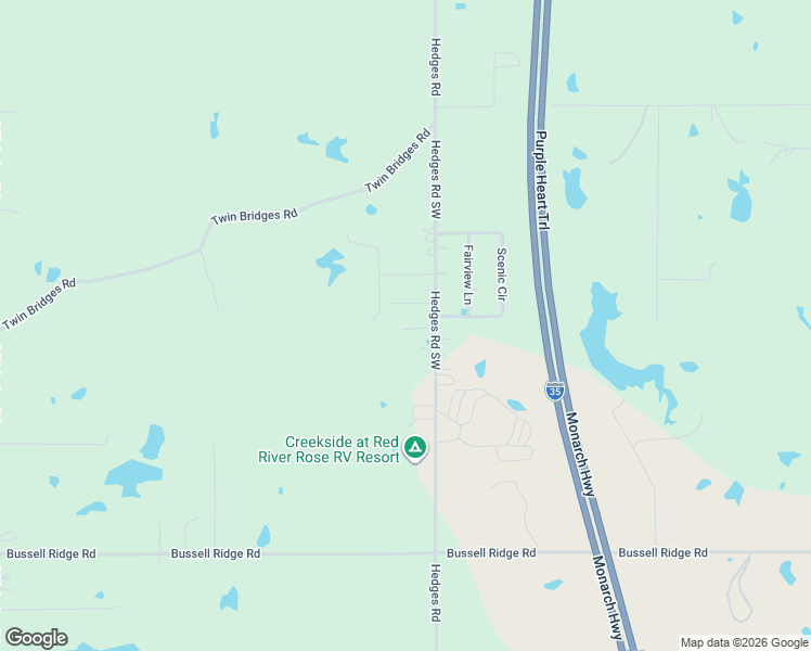 map of restaurants, bars, coffee shops, grocery stores, and more near 4396 Hedges Road Southwest in Ardmore