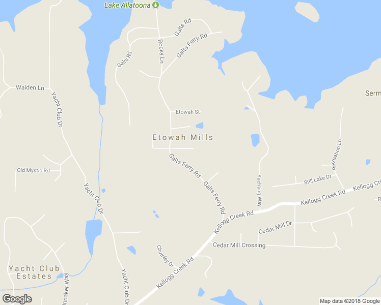 map of restaurants, bars, coffee shops, grocery stores, and more near 130 Cherokee Way in Acworth