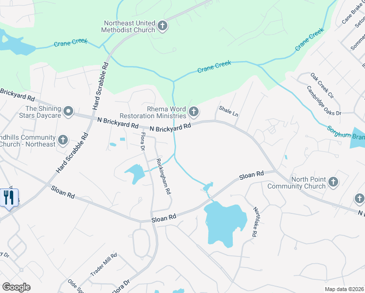 map of restaurants, bars, coffee shops, grocery stores, and more near 915 North Brickyard Road in Columbia